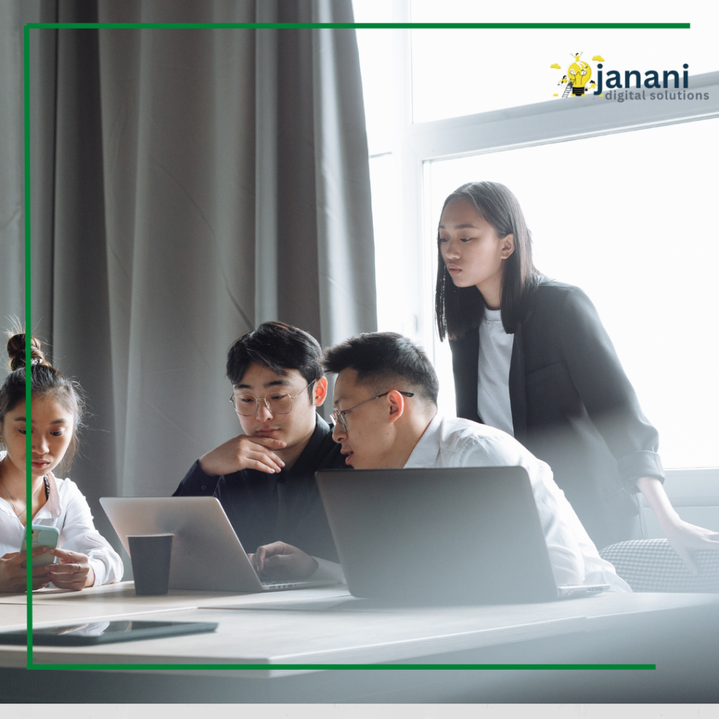 green and white modern job recruitment instagram post